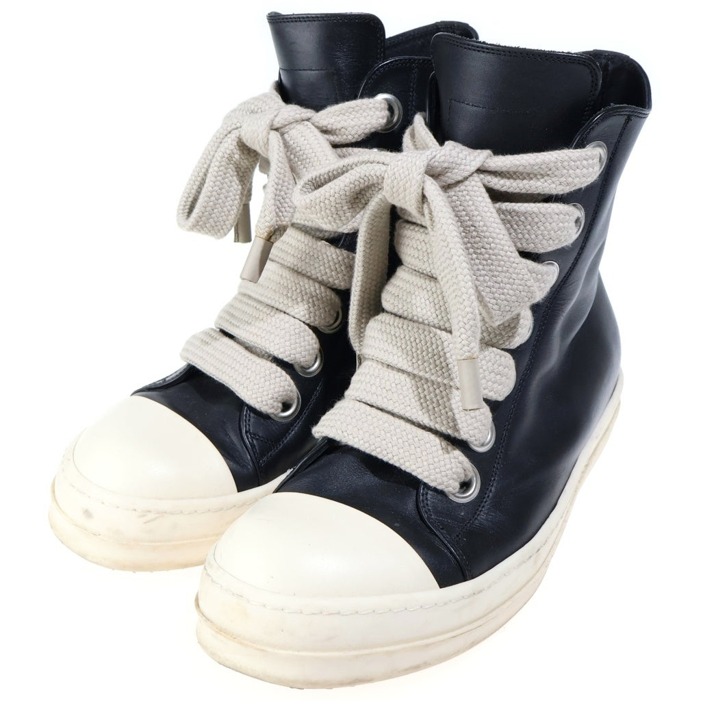 Rick Owens(リックオウエンス) Jumbolace SNEAKS ジャンボレース ハイカットスニーカー ブラック