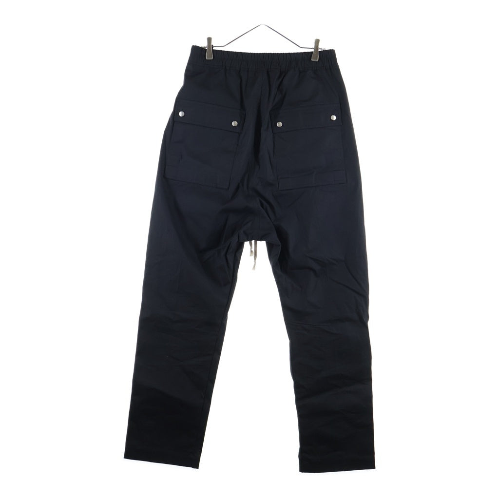 Rick Owens(リックオウエンス) 24SS Bela Pants ベラ コットン ストレートパンツ ブラック RU01D3361-TE
