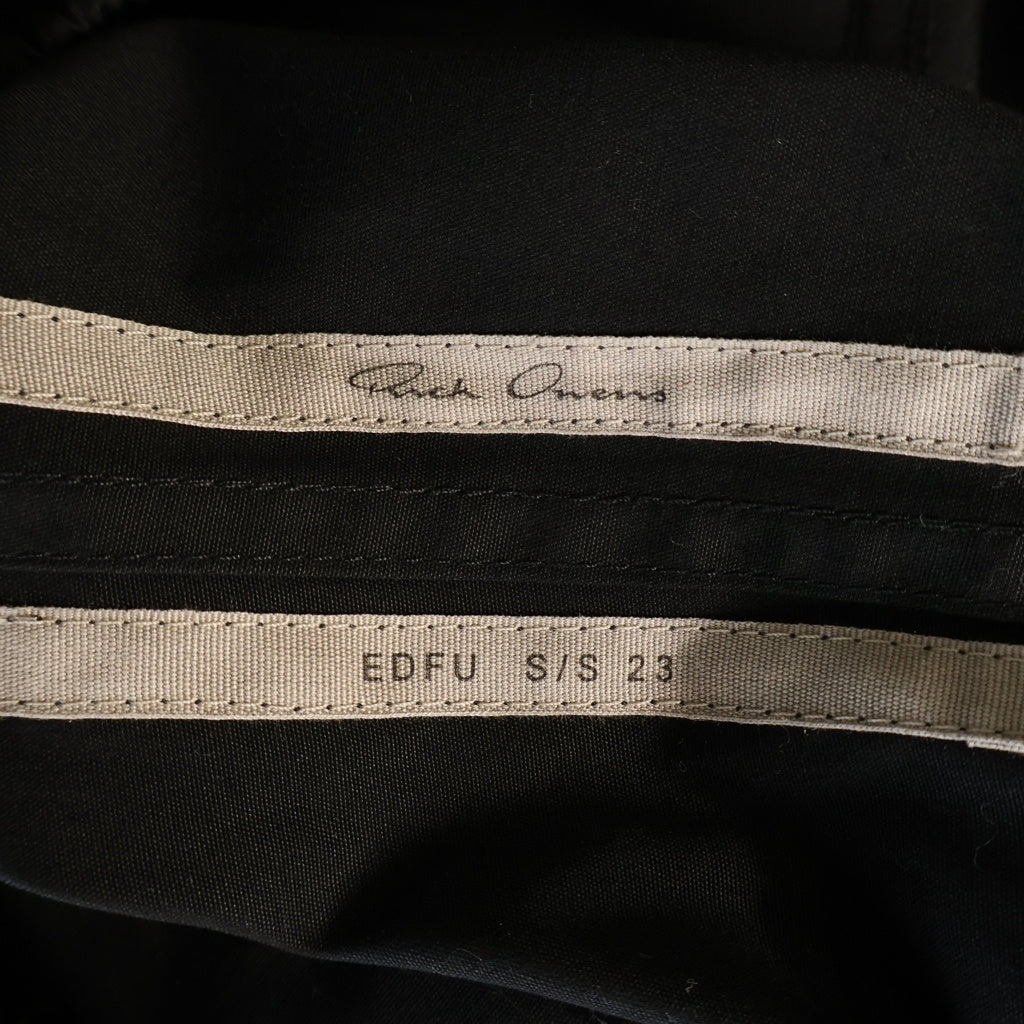 Rick Owens(リックオウエンス) 23SS MASTODON CARGO マストドン カーゴパンツ ジップポケット ブラック RU01C4396-TE