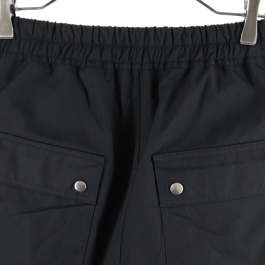 Rick Owens(リックオウエンス) 23SS BELA PODS ドローコード ナイロンサルエルハーフパンツ ブラック RU01C4349-TF