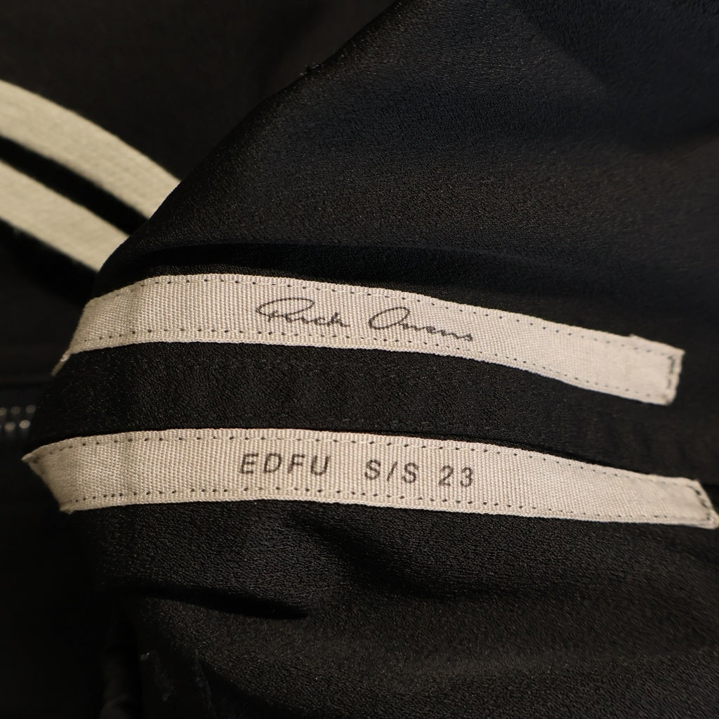 Rick Owens(リックオウエンス) 23SS BELA PODS ドローコード ナイロンサルエルハーフパンツ ブラック RU01C4349-TF