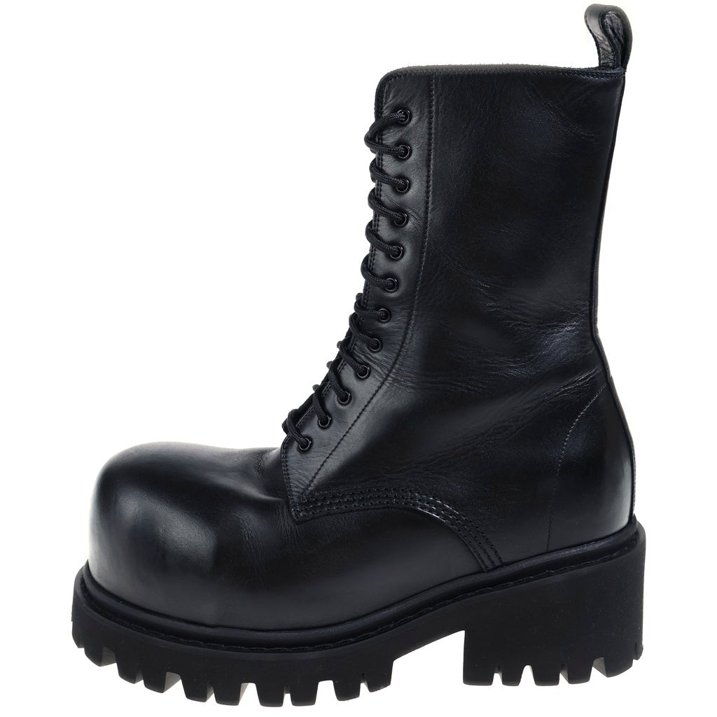 BALENCIAGA(バレンシアガ) Stomper ストンパー レースアップ ロングブーツ ブラック 805881