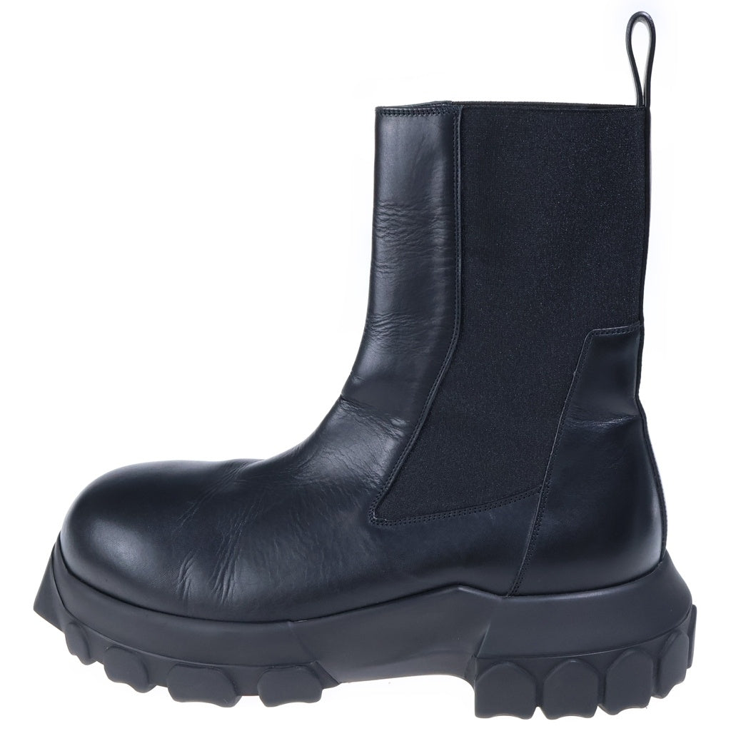 Rick Owens(リックオウエンス) STROBE BEATLE BOZO TRACTOR BOOTS ビートル ボゾ トラクター サイドゴアブーツ ブラック 02C7881