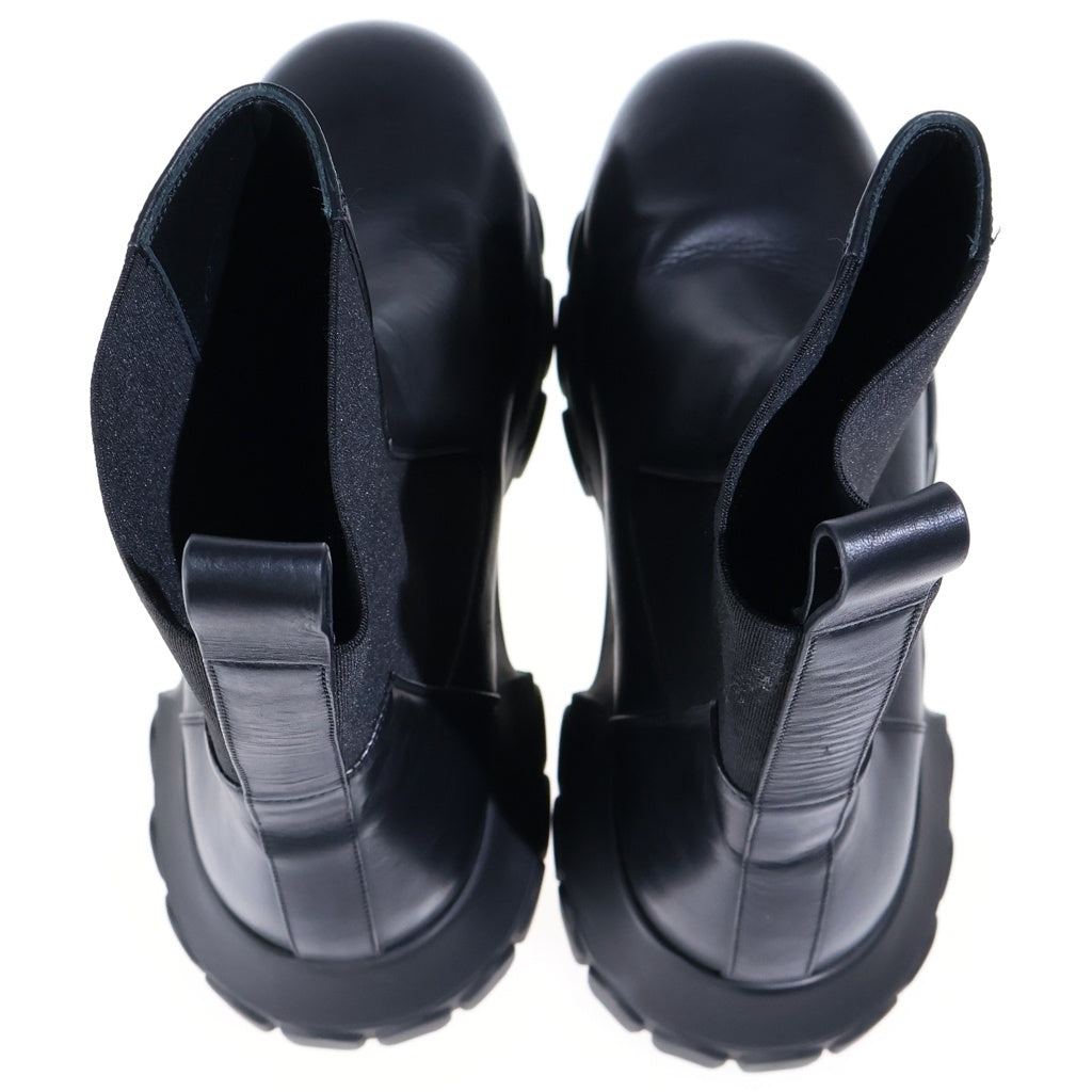 Rick Owens(リックオウエンス) STROBE BEATLE BOZO TRACTOR BOOTS ビートル ボゾ トラクター サイドゴアブーツ ブラック 02C7881