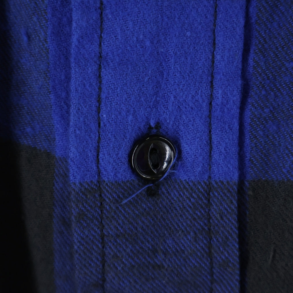 seven by seven(セブン バイ セブン) BUFFALO CHECK WORK SHIRTS チェックロングスリーブ 長袖シャツ ブルー 800-5250072