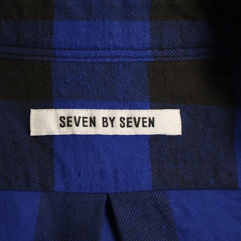 seven by seven(セブン バイ セブン) BUFFALO CHECK WORK SHIRTS チェックロングスリーブ 長袖シャツ ブルー 800-5250072