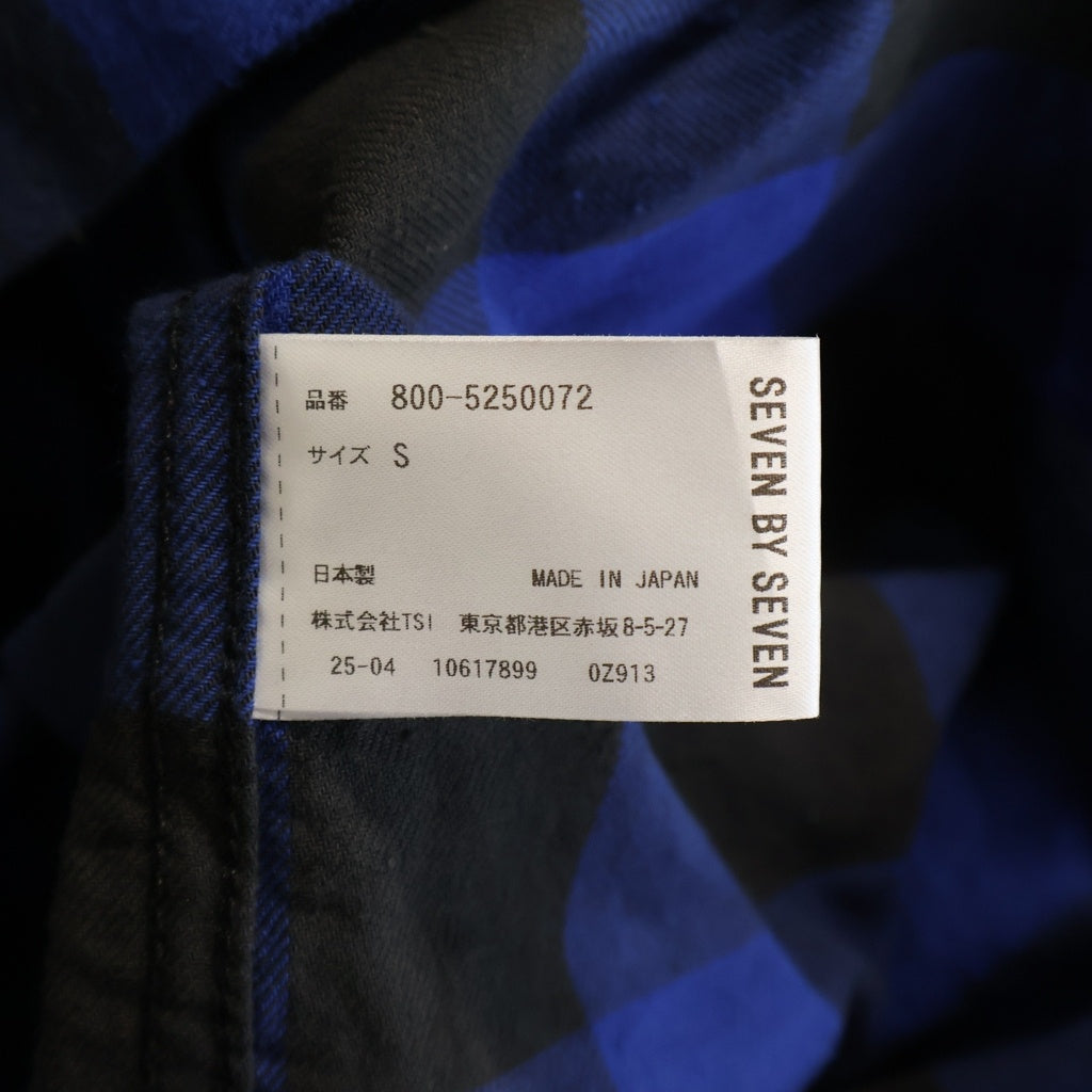 seven by seven(セブン バイ セブン) BUFFALO CHECK WORK SHIRTS チェックロングスリーブ 長袖シャツ ブルー 800-5250072