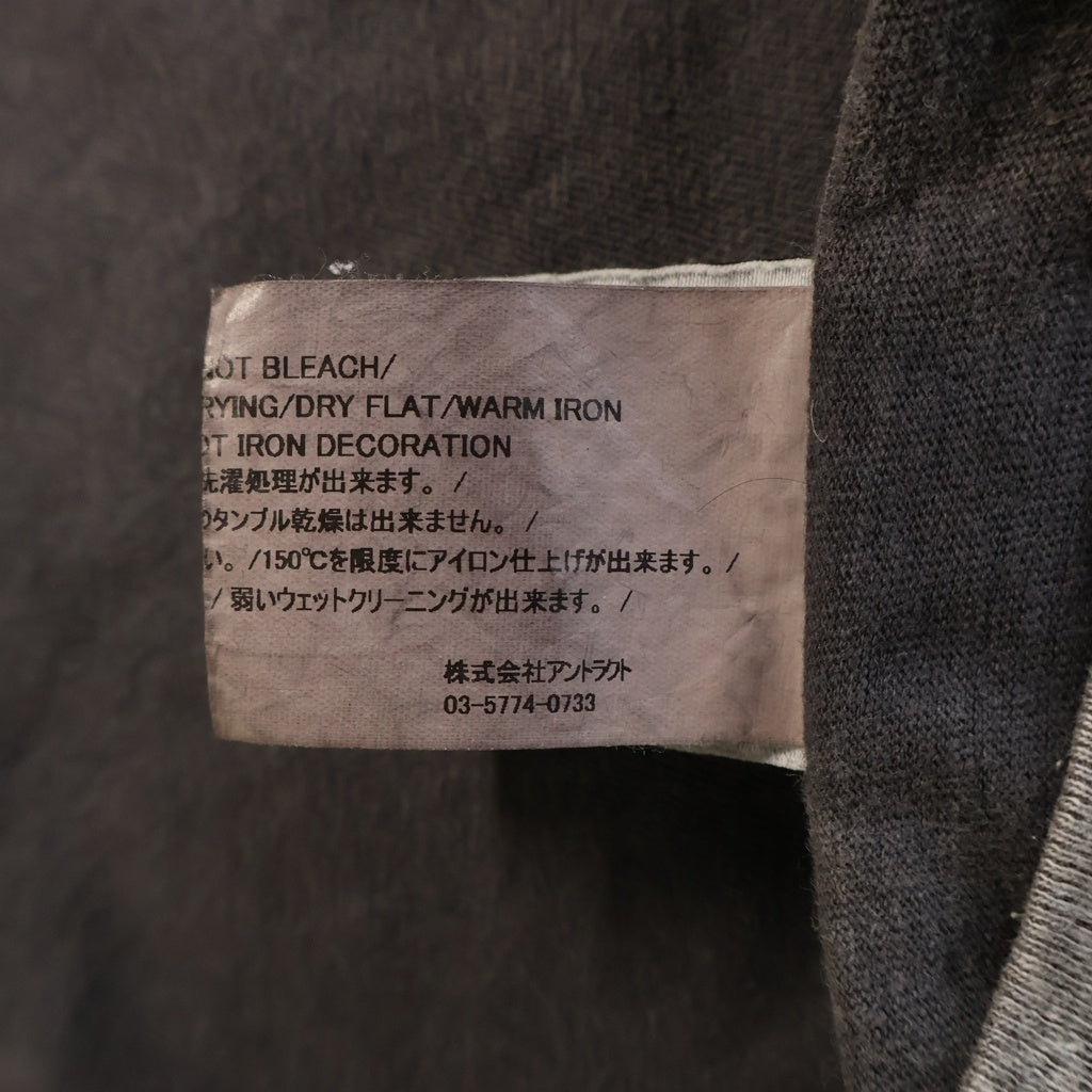 READY MADE(レディメイド) 24SS POCKET T-SHIRT フロントプリント ポケット半袖Tシャツ カットソー ブラック RE-CO-BK-00-00-278