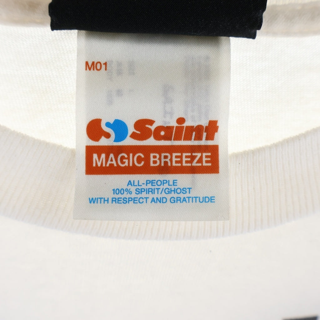 SAINT MICHAEL(セントマイケル) 26SS JL_SS T-SHIRT/IMAGINE PEACE プリントTシャツ 半袖カットソー ショートスリーブ ホワイト SM-MK8-0000-C27