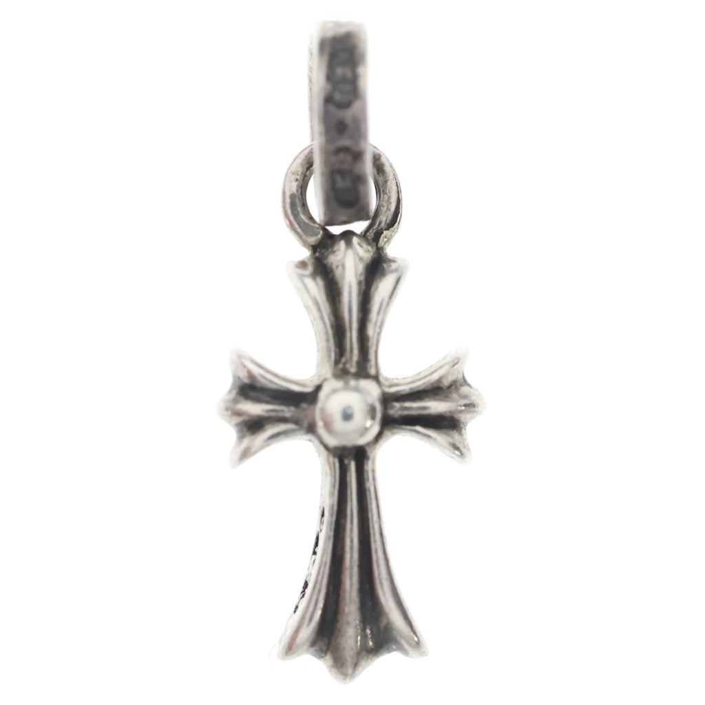 CHROME HEARTS(クロムハーツ) CRS BBYFAT P SAP ベイビーファットクロス PAVEサファイア ペンダントトップ シルバー BCA236