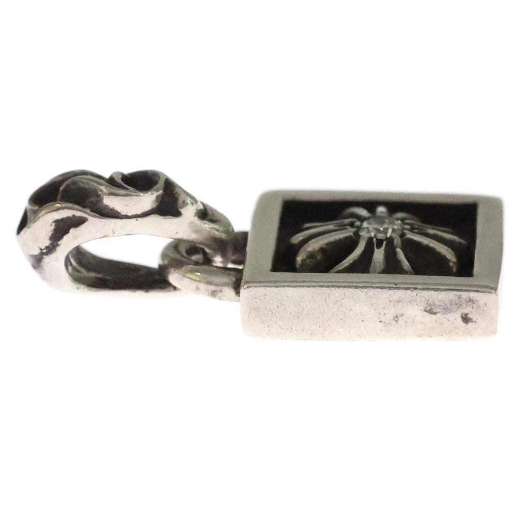 CHROME HEARTS(クロムハーツ) FRAMED CH PLUS 1DIA フレームドCHプラス 1ダイヤ チャーム ペンダントトップ シルバー