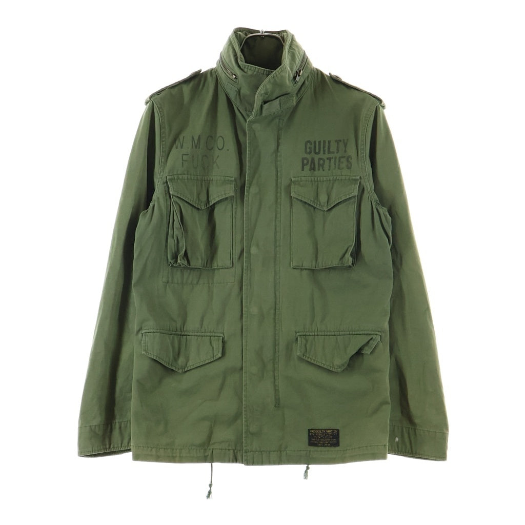 WACKO MARIA(ワコマリア) M-65 Jacket ミリタリージャケット バック刺繍デザイン カーキ