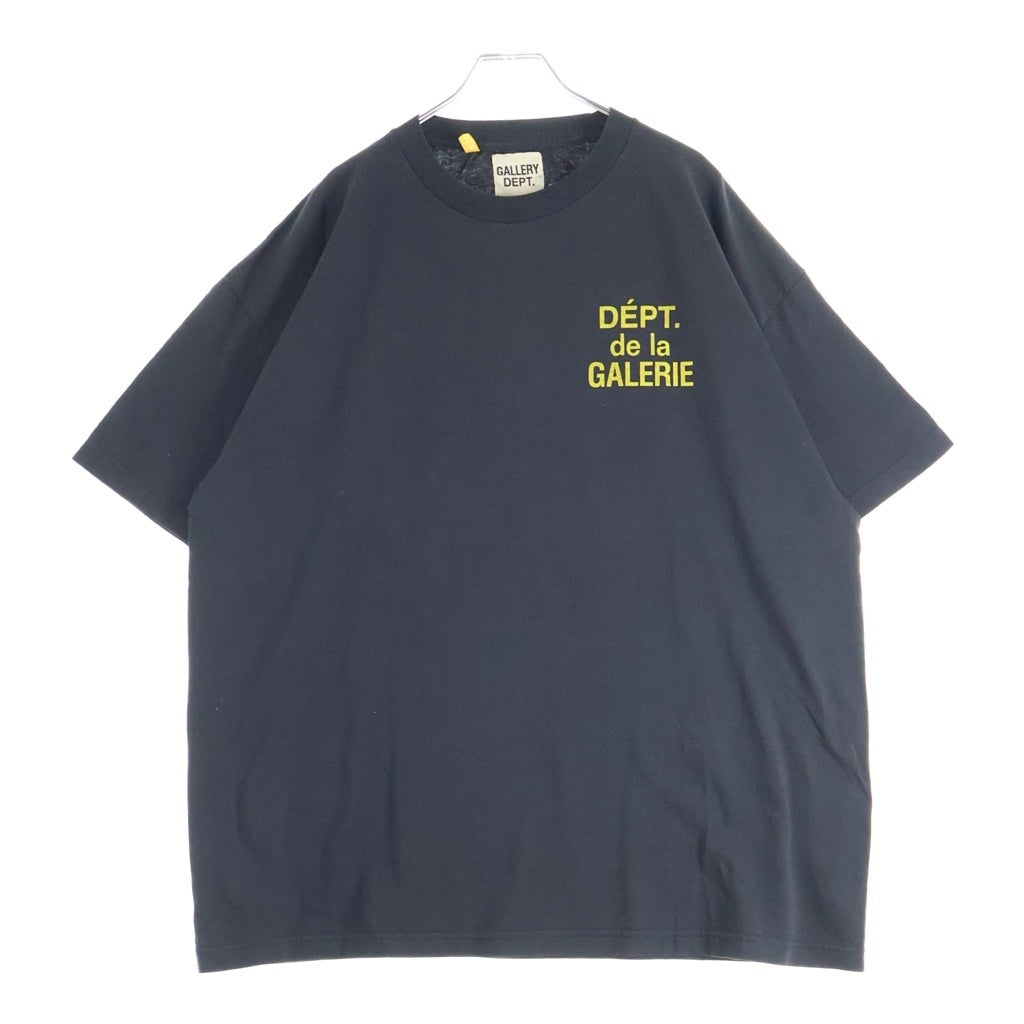 GALLERY DEPT.(ギャラリーデプト) DEPT. de la GALLERY 半袖 クルーネック カットソー Tシャツ ブラック
