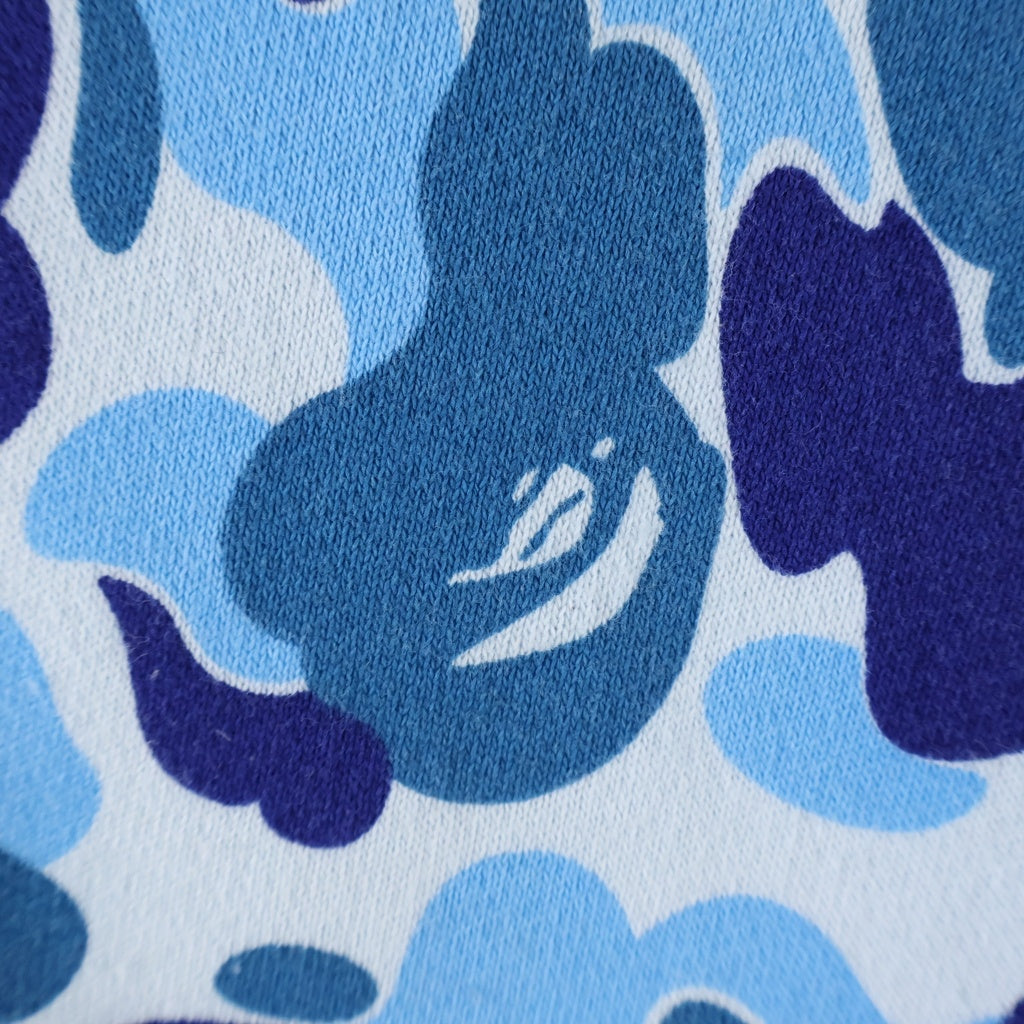 A BATHING APE(アベイシングエイプ) AMO DUBLE SHARK HOODIE アモ シャーク ジップアップ パーカー ブルー レディース