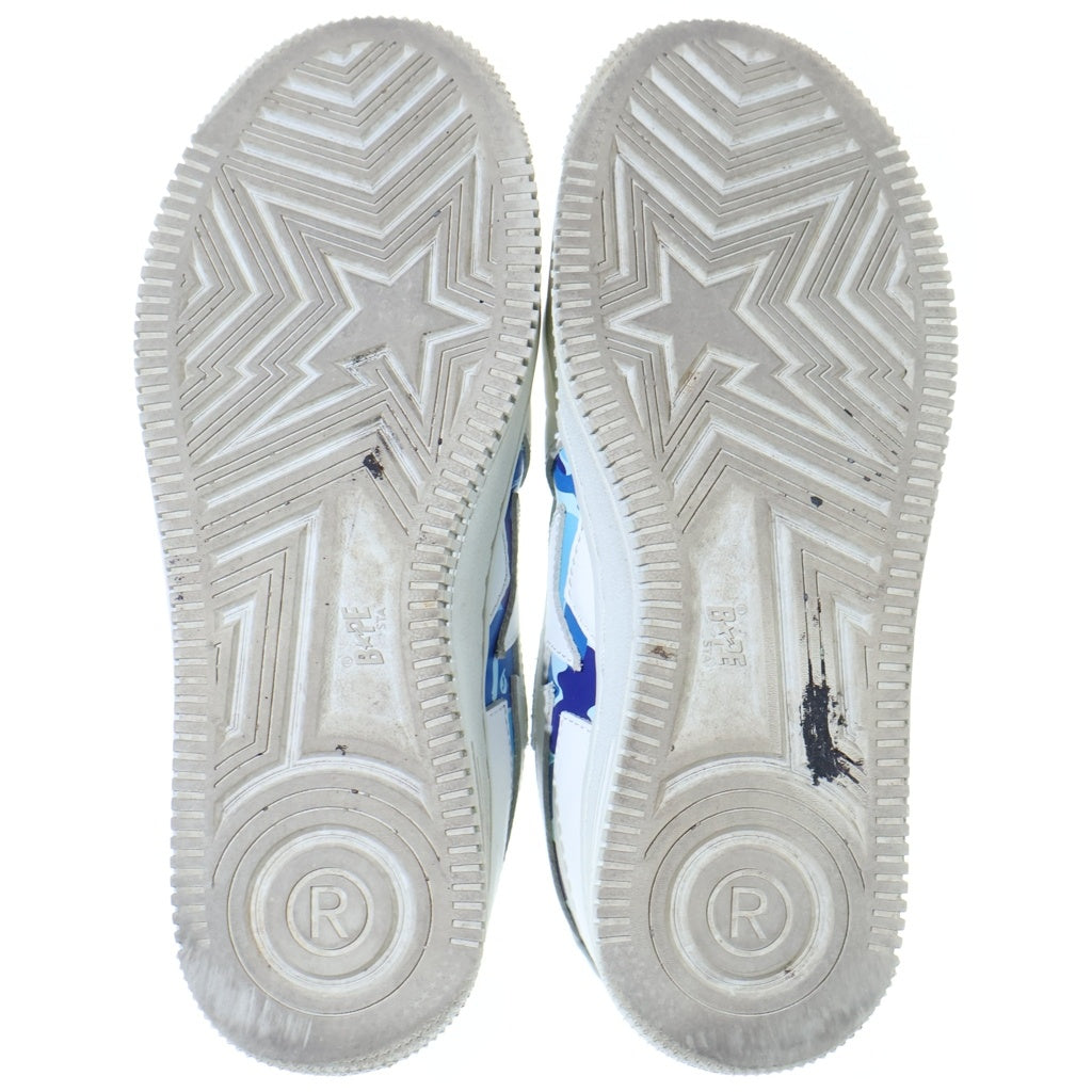 A BATHING APE(アベイシングエイプ) BAPE STA Icon ABC Camo Sneaker カモ柄 ローカットスニーカー ブルー/ホワイト 001FWK302307L レディース