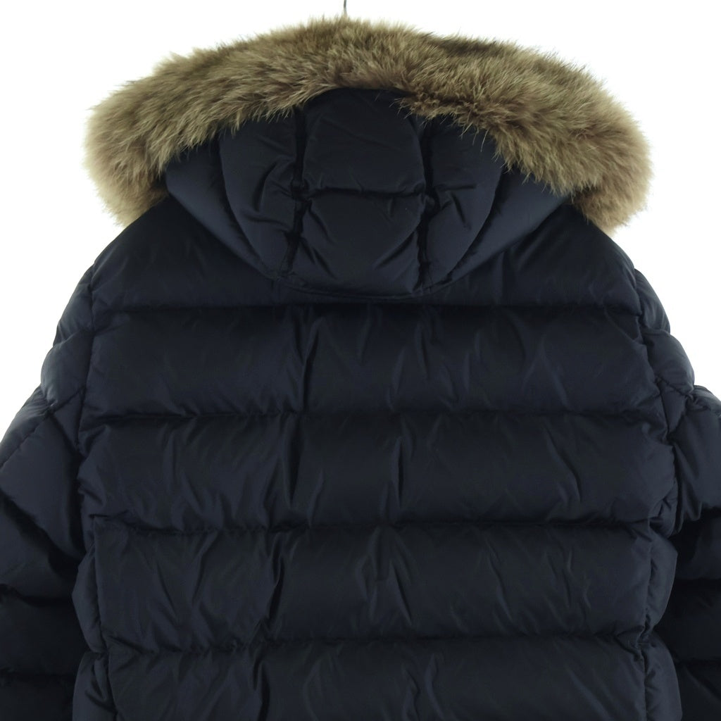 MONCLER(モンクレール) 19AW CLUNY GIUBBOTTO クルーニー ファー フーデッド ジップアップ ダウンコート ジャケット ブラック E20914138025