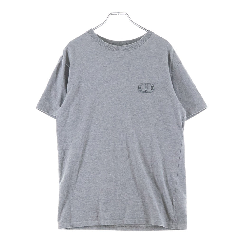 DIOR(ディオール) CD Icon S/S TEE ロゴ刺繍 半袖 クルーネック Tシャツ カットソー グレー 943J605A0554