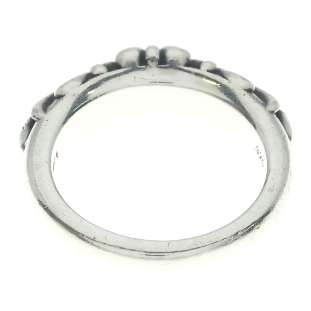 CHROME HEARTS(クロムハーツ) BABY CLSC P D ベイビークラシックフローラルクロス PAVEダイヤ シルバーリング