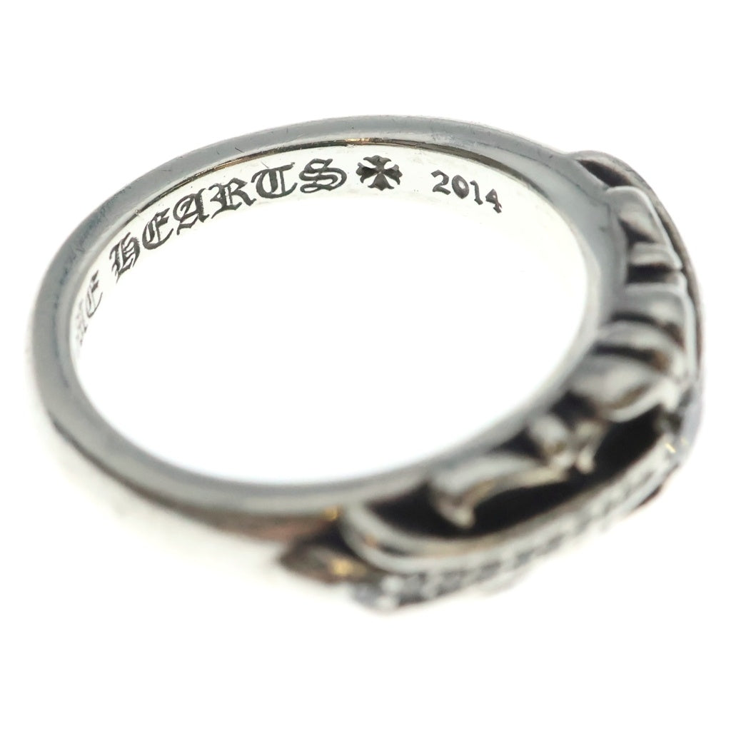 CHROME HEARTS(クロムハーツ) BABY CLSC P D ベイビークラシックフローラルクロス PAVEダイヤ シルバーリング