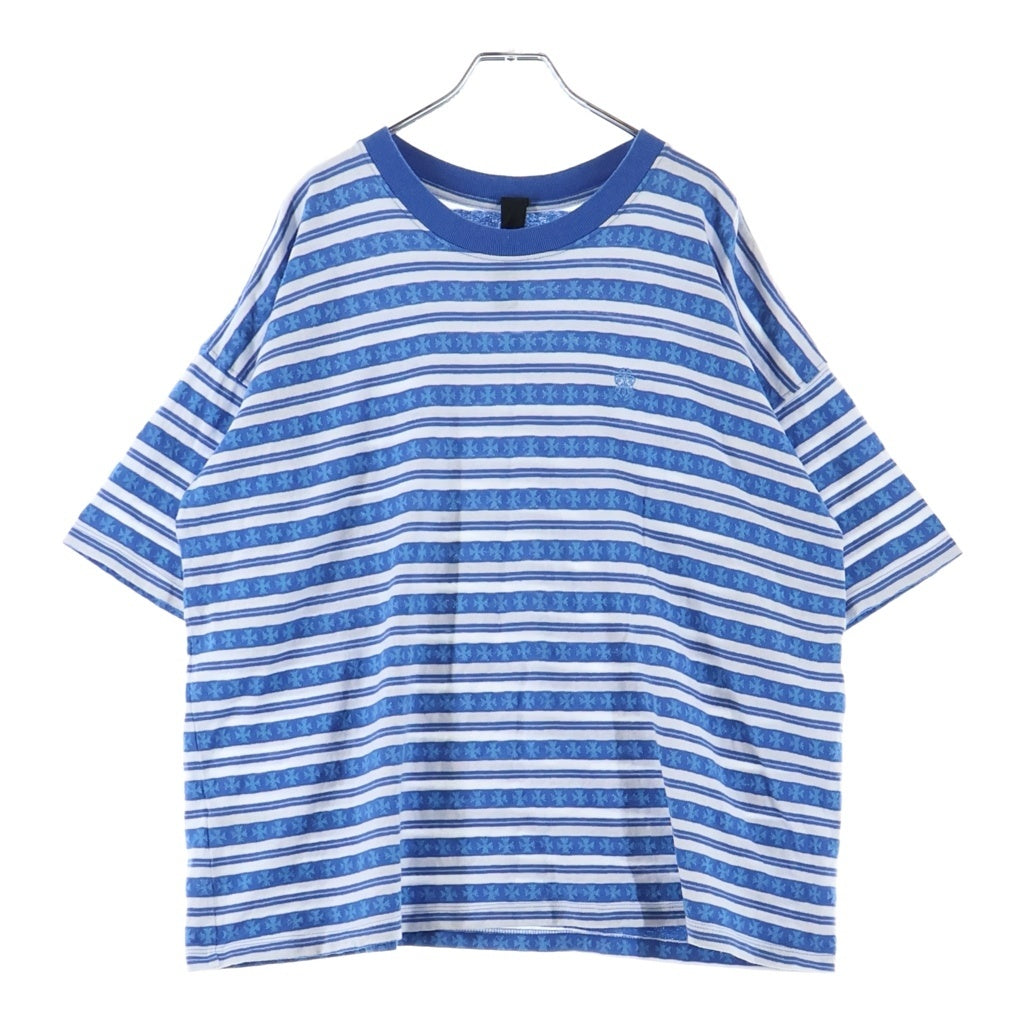 CHROME HEARTS(クロムハーツ) Y NOT Stripe ストライプTシャツ ブルー/ホワイト