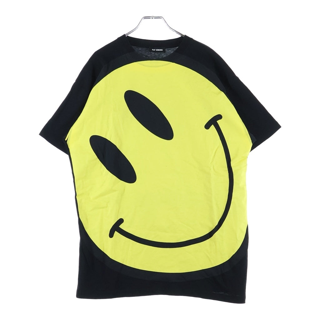 RAF SIMONS(ラフシモンズ) 20SS BIG SMILE TEE ビッグスマイルT 半袖クルーネックTシャツ ブラック 201-124
