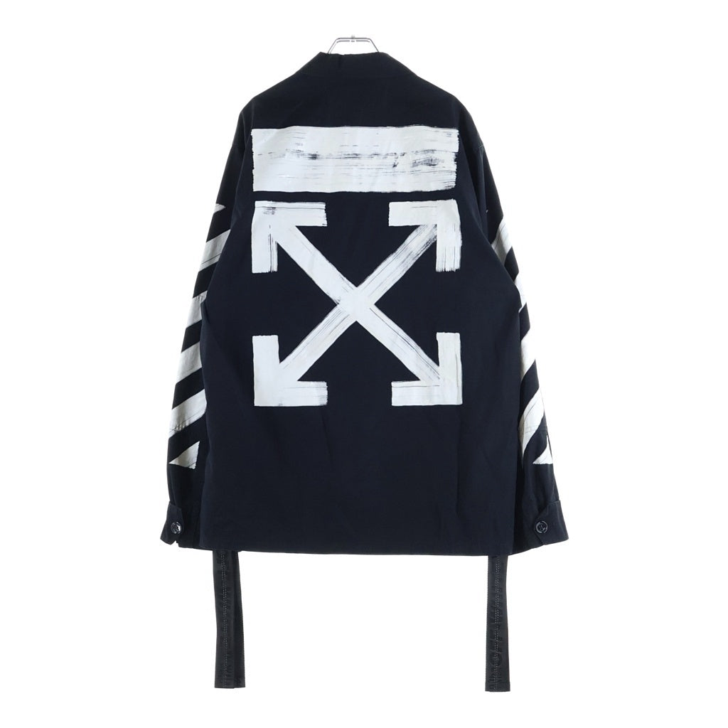 OFF-WHITE(オフホワイト) 17AW バックアローフィールドミリタリージャケット ブラック OMEA007F17026004