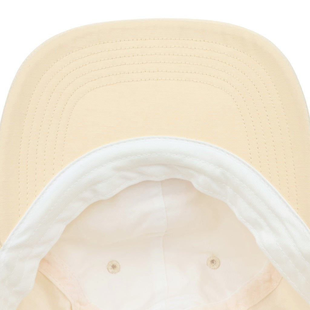 SUPREME(シュプリーム) 22SS Small Box Coated Linen 6-Panel スモールボックスロゴ リネン 6パネル キャップ クリーム レディース