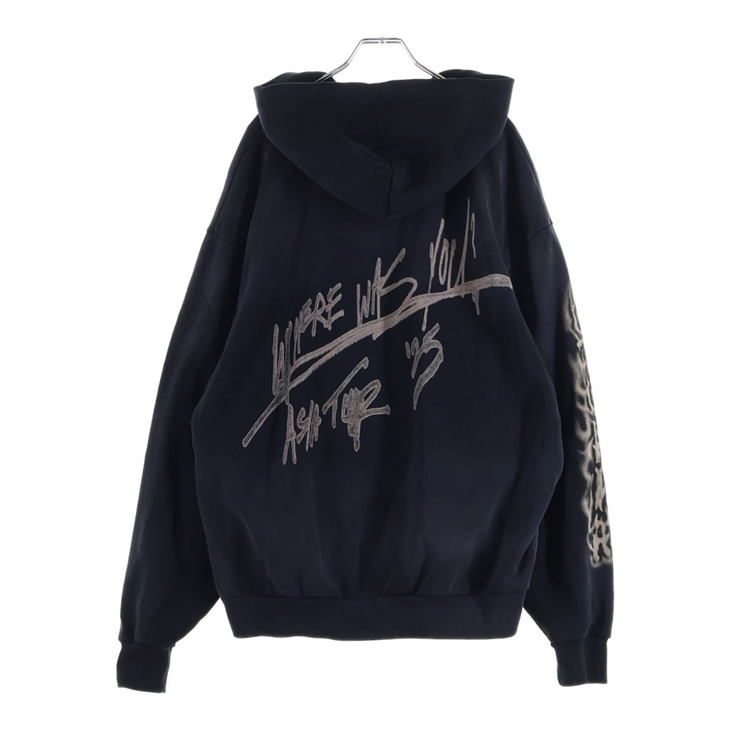 TRAVIS SCOTT(トラヴィススコット) Circus Maximus Tour Hoodie グラフィックデザイン フーディー プルオーバーパーカー ブラック