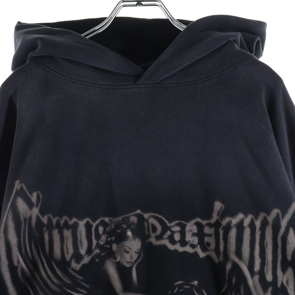 TRAVIS SCOTT(トラヴィススコット) Circus Maximus Tour Hoodie グラフィックデザイン フーディー プルオーバーパーカー ブラック