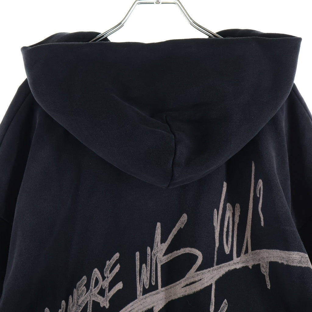 TRAVIS SCOTT(トラヴィススコット) Circus Maximus Tour Hoodie グラフィックデザイン フーディー プルオーバーパーカー ブラック
