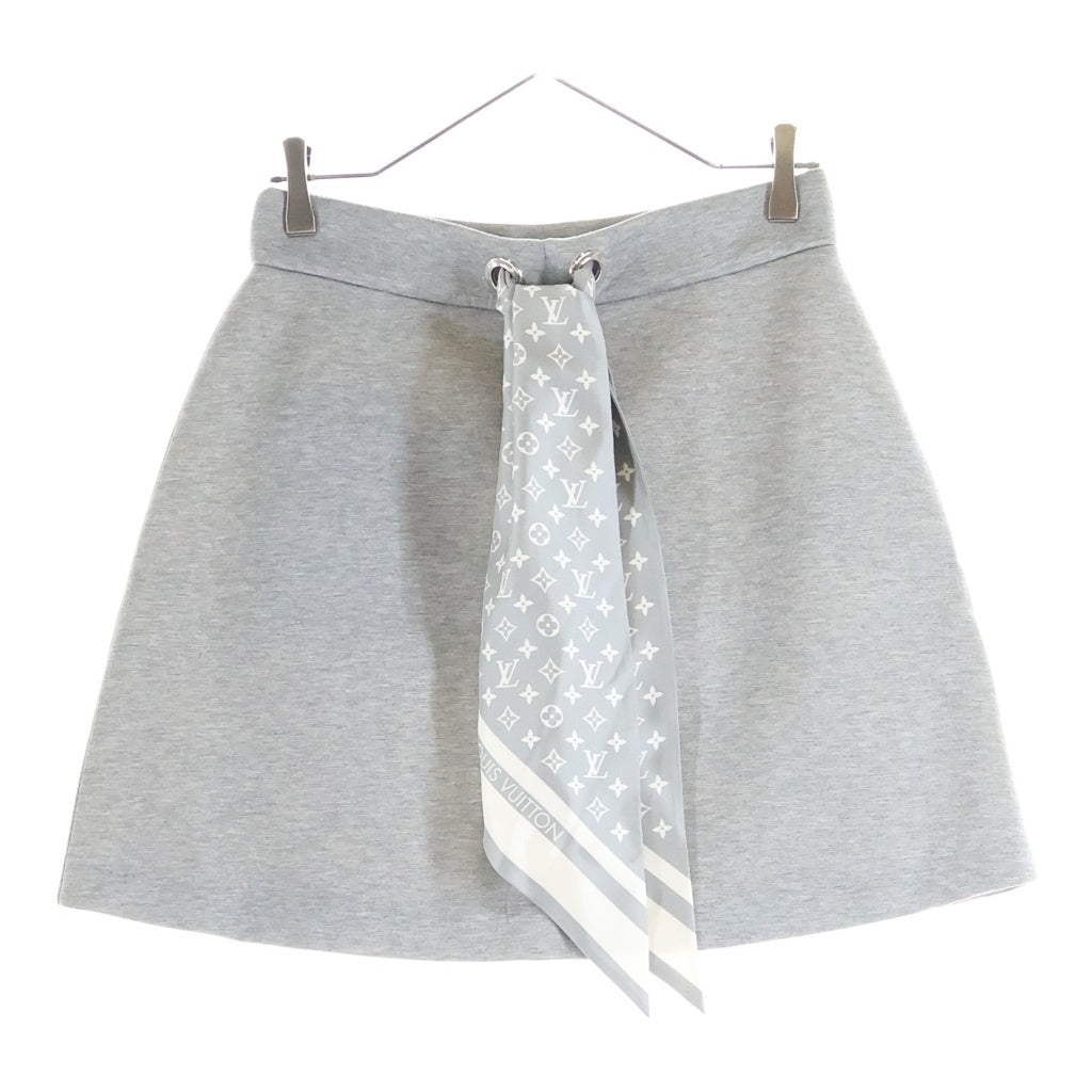 LOUIS VUITTON(ルイヴィトン) 25AW モノグラムスカーフ ミニスカート グレー レディース RW252WB ZHP FTJS92