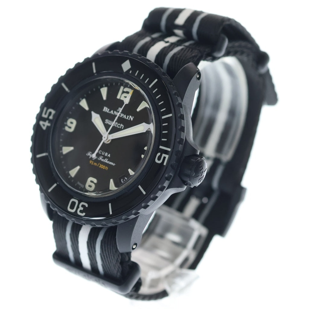 BLANCPAIN(ブランパン) × Swatch Ocean Of Storms スウォッチ 自動巻き 腕時計 ウォッチ ブラック SO35B400