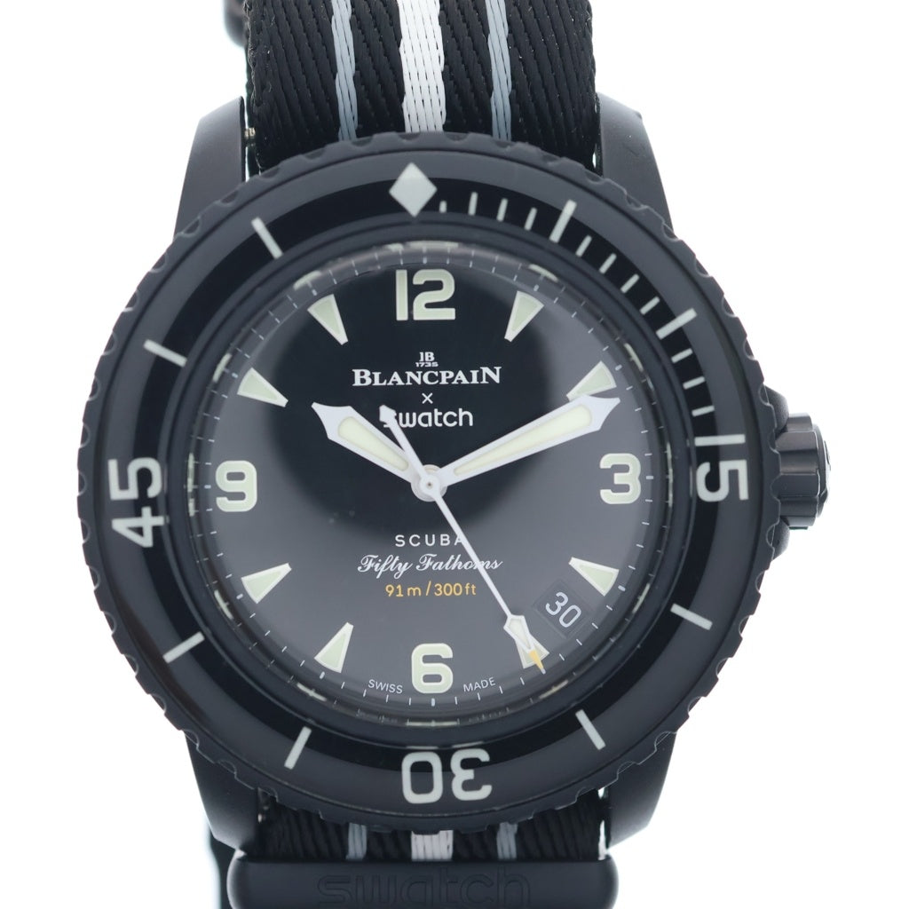 BLANCPAIN(ブランパン) × Swatch Ocean Of Storms スウォッチ 自動巻き 腕時計 ウォッチ ブラック SO35B400