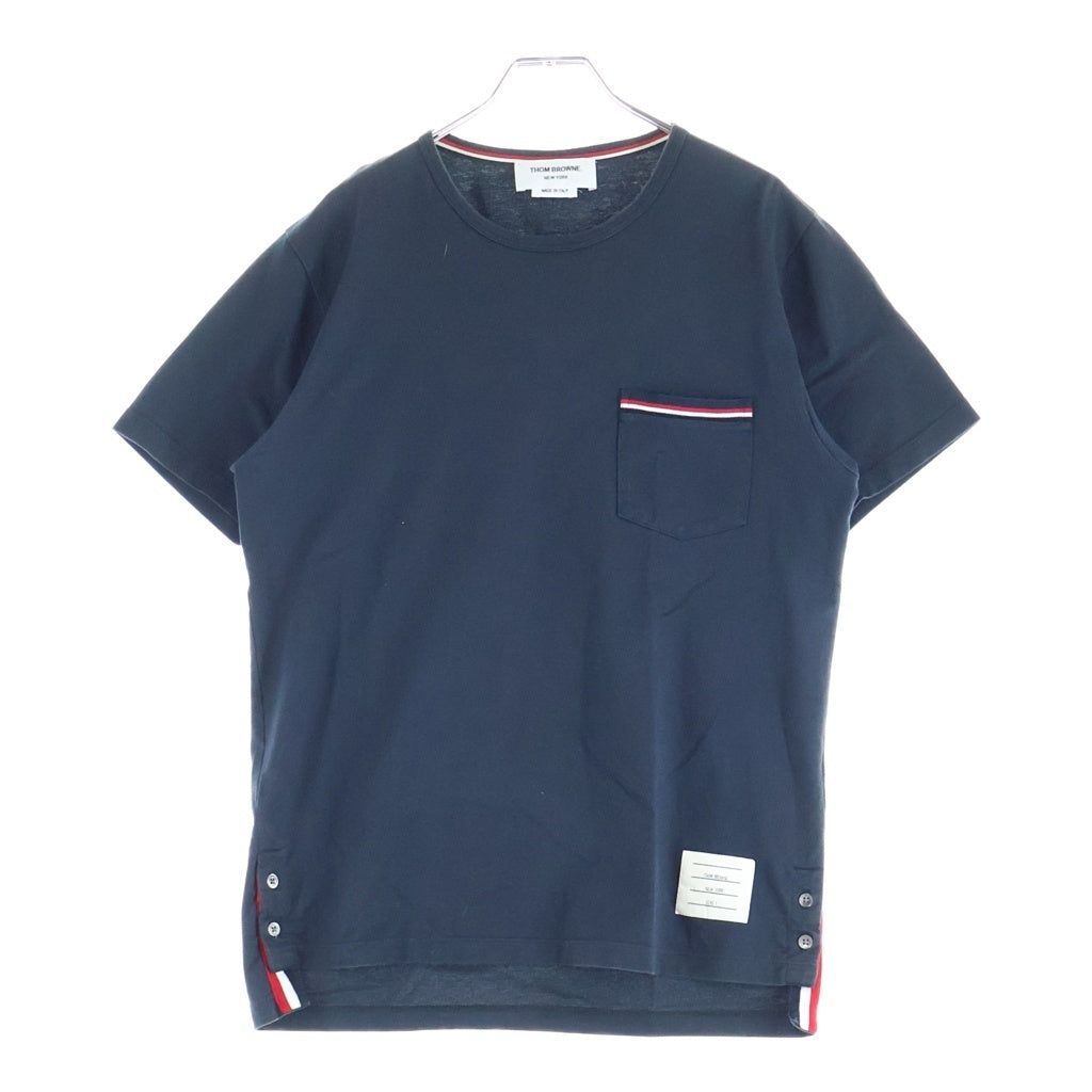 THOM BROWNE(トムブラウン) ジャージー ポケット Tシャツ ネイビー MJS010A-01454-415