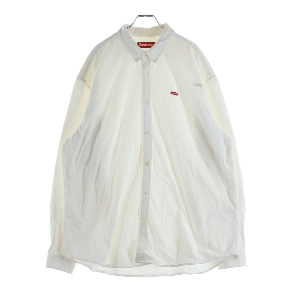 SUPREME(シュプリーム) 24AW Small Box Denim Shirt スモールボックスロゴ デニムシャツ ホワイト