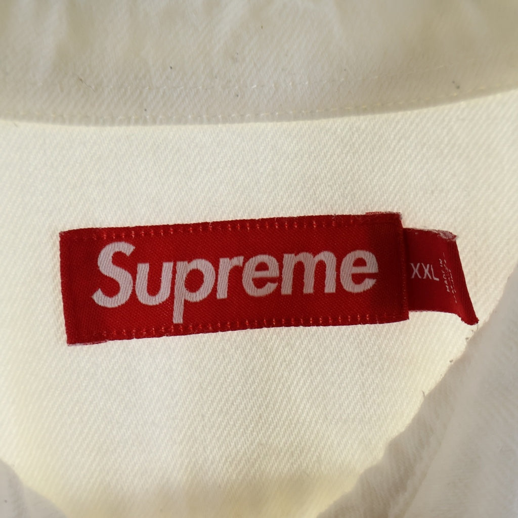 SUPREME(シュプリーム) 24AW Small Box Denim Shirt スモールボックスロゴ デニムシャツ ホワイト