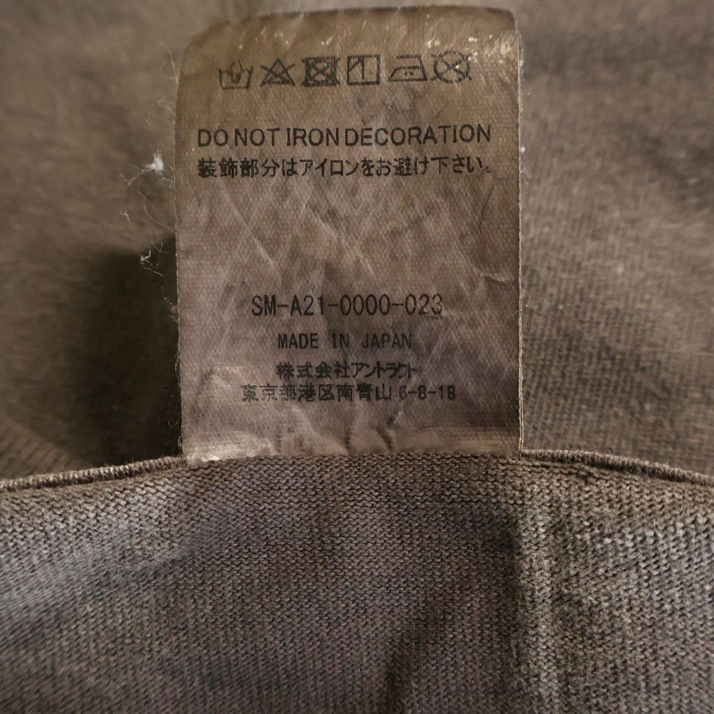 SAINT MICHAEL(セントマイケル) 21AW L/S TEE_SONICYOUTH ソニックユース フォトプリント クルーネック長袖Tシャツ ロングスリーブTシャツ グレー SM-A21-0000-023