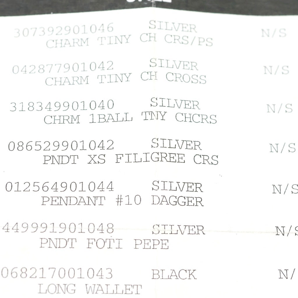 CHROME HEARTS(クロムハーツ) FILIG CROSS-XSM フィリグリー クロス XS ペンダントトップ シルバー