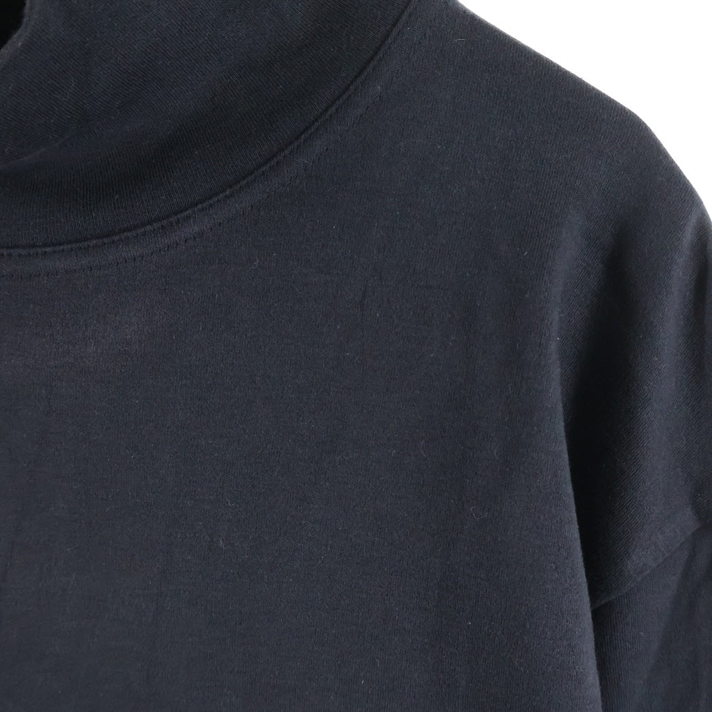 BOTTEGA VENETA(ボッテガヴェネタ) BV刺繍 ウール ハイネック 長袖Tシャツ ブラック 753740 V37J0