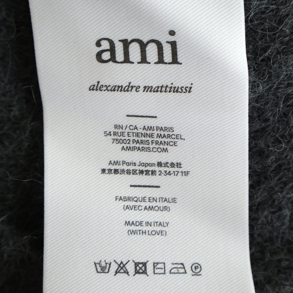 ami paris(アミパリス) ハートロゴ オーバーサイズ タートルネックセーター