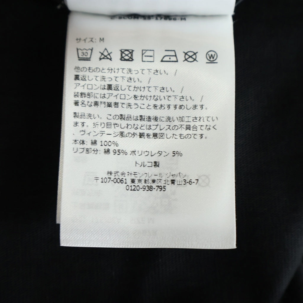 Rick Owens(リックオウエンス) 26SS ×MONCLER JUMBO ジャンボ 半袖Tシャツ カットソー ブラック