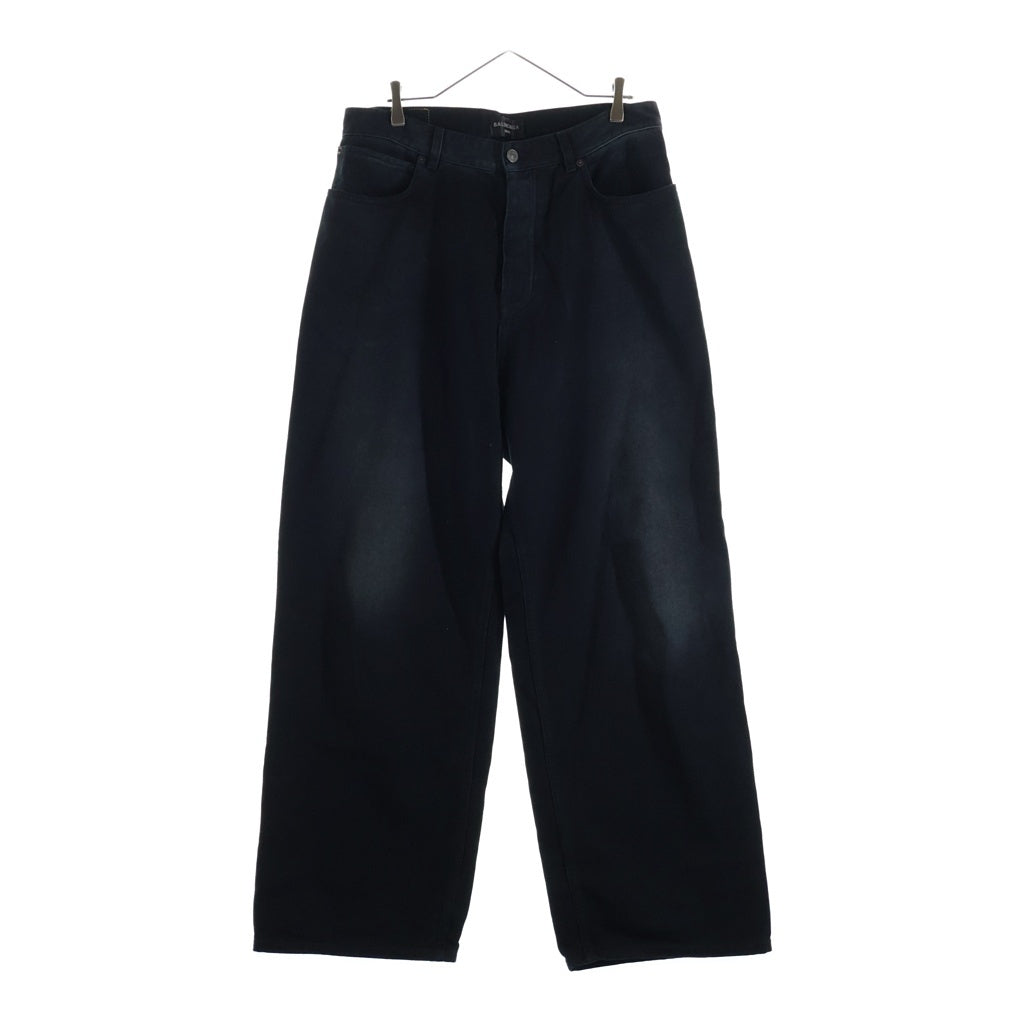 BALENCIAGA(バレンシアガ) Denim Size Sticker Baggy Pants ステッカー バギー ジーンズ ブラック 767977 TNW11
