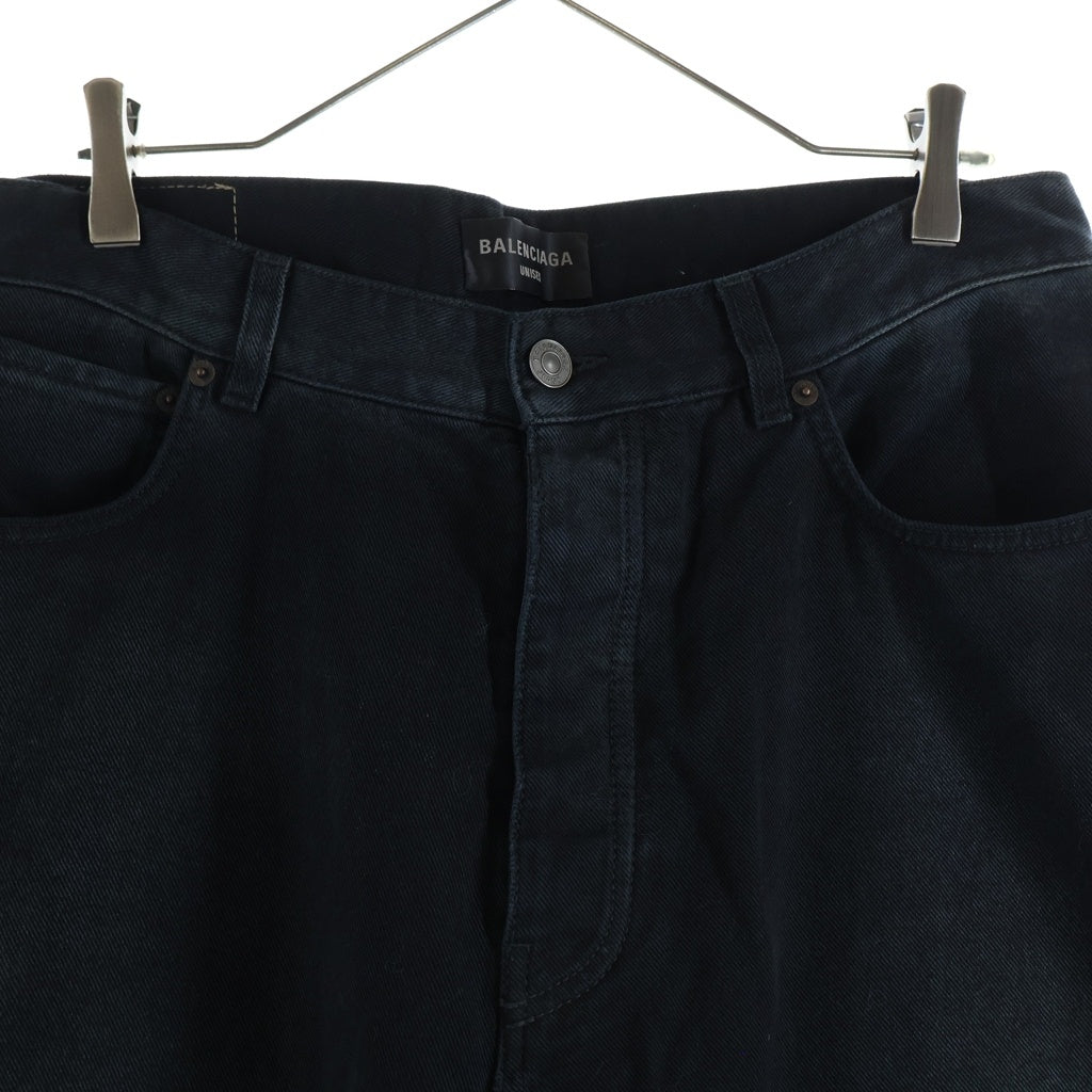 BALENCIAGA(バレンシアガ) Denim Size Sticker Baggy Pants ステッカー バギー ジーンズ ブラック 767977 TNW11