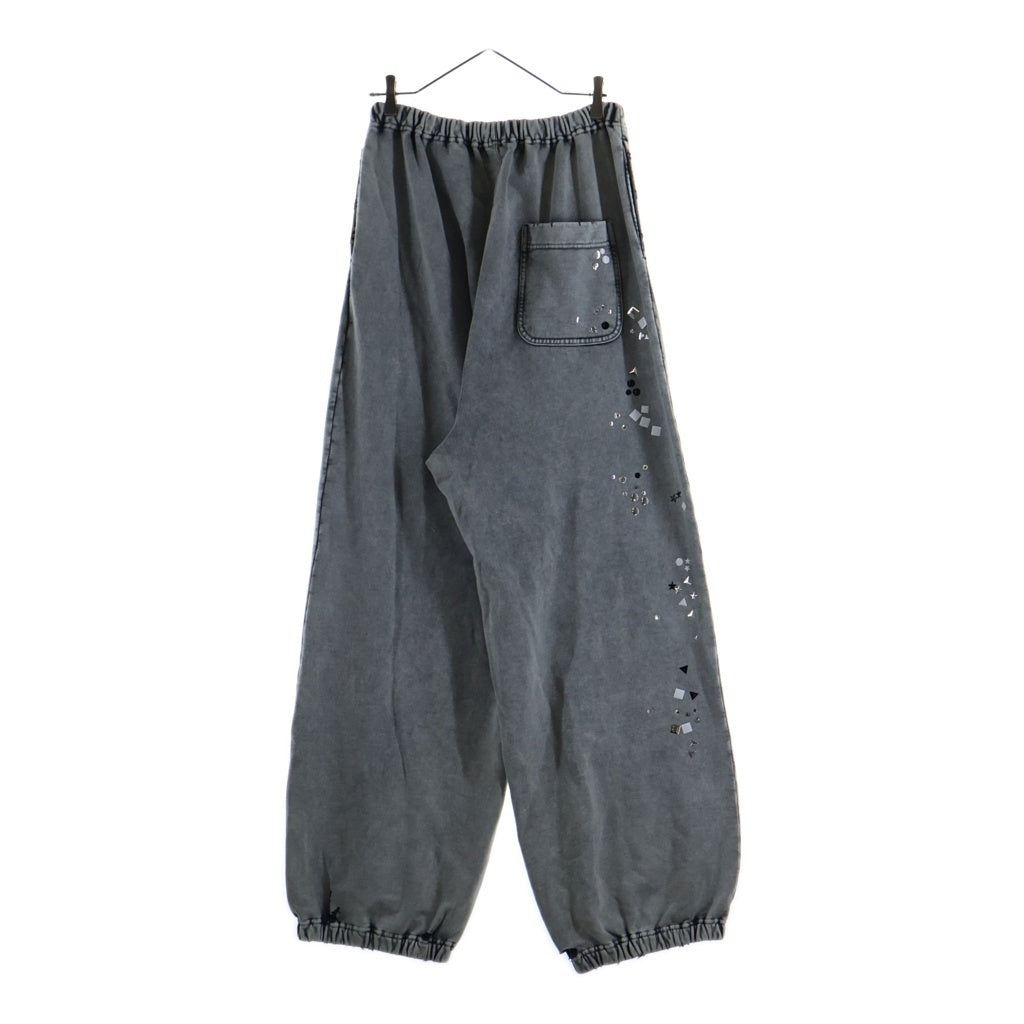 MAISON MIHARAYASUHIRO(メゾンミハラヤスヒロ) 25AW Embellished Bleached Pants エンベリッシュド ブリーチド スウェットパンツ グレー A15PT563