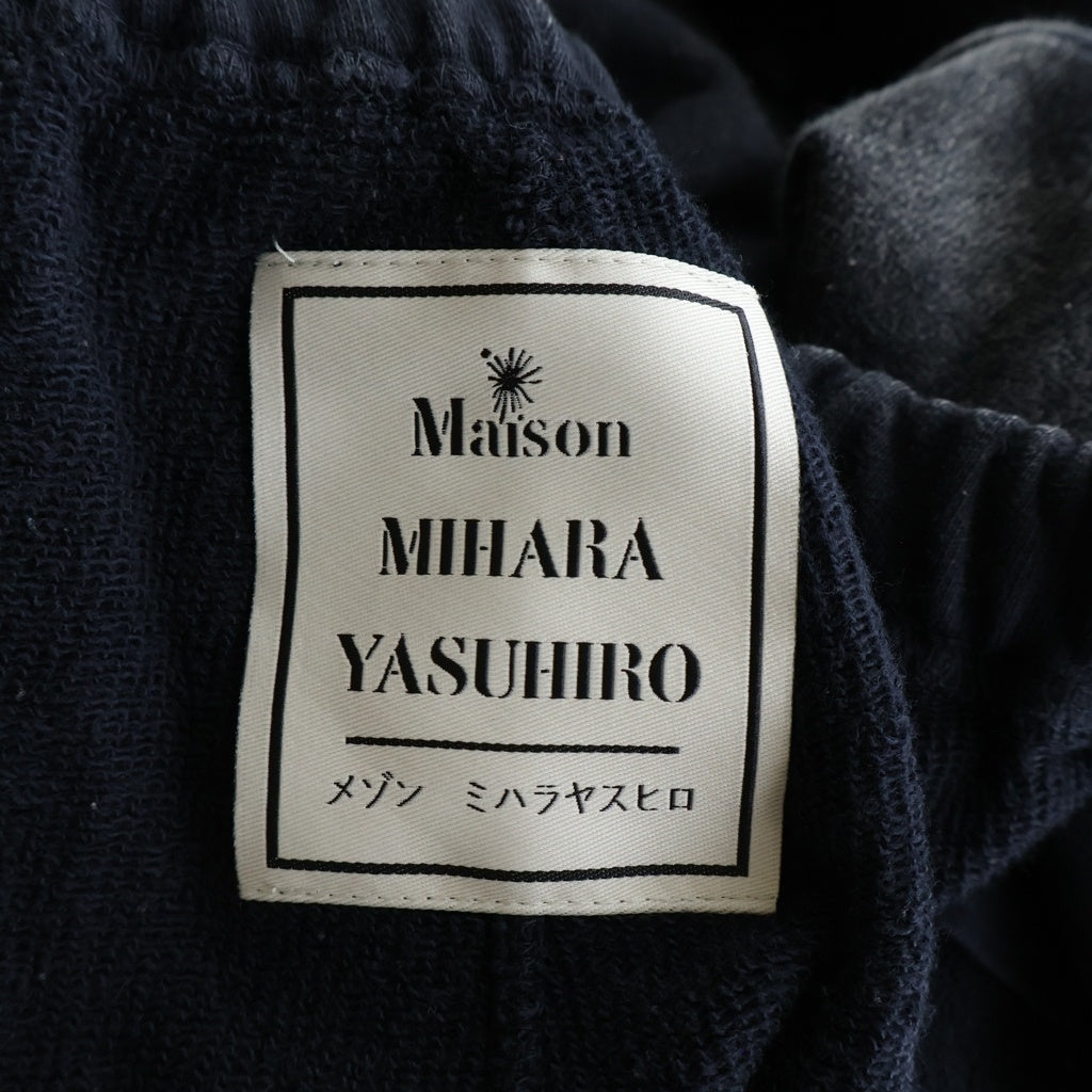 MAISON MIHARAYASUHIRO(メゾンミハラヤスヒロ) 25AW Embellished Bleached Pants エンベリッシュド ブリーチド スウェットパンツ ブラック A15PT563