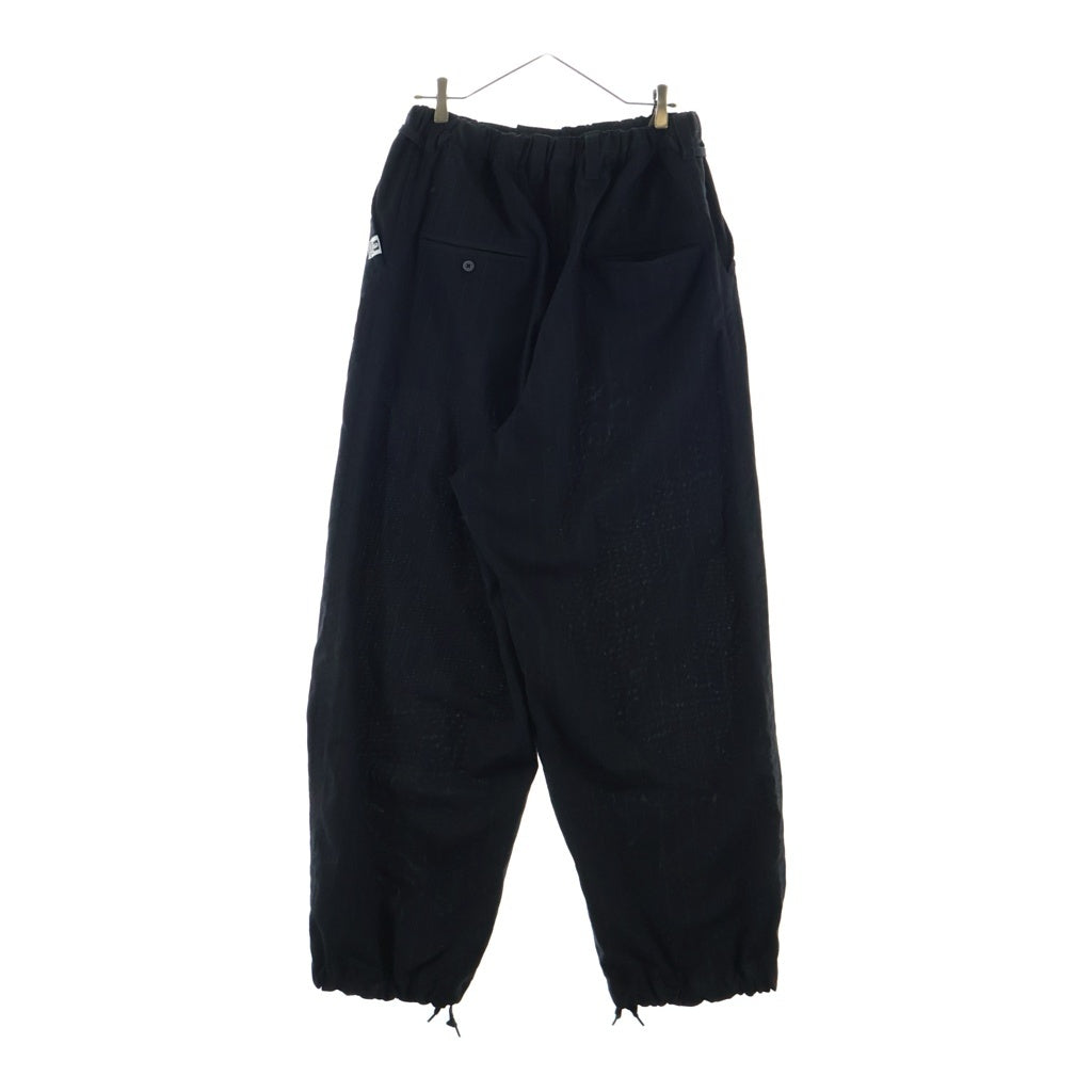 MAISON MIHARAYASUHIRO(メゾンミハラヤスヒロ) Wide Trousers ウールトラウザー パンツ ストライプ ブラック A14PT032