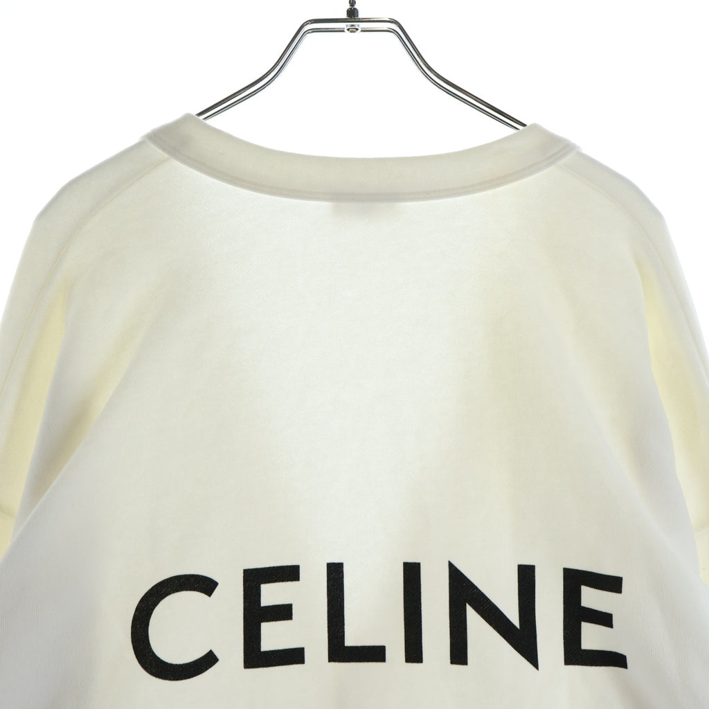CELINE(セリーヌ) Oversized Cardigan In Cotton Fleece スウェットカーディガン ホワイト 2Y672670Q