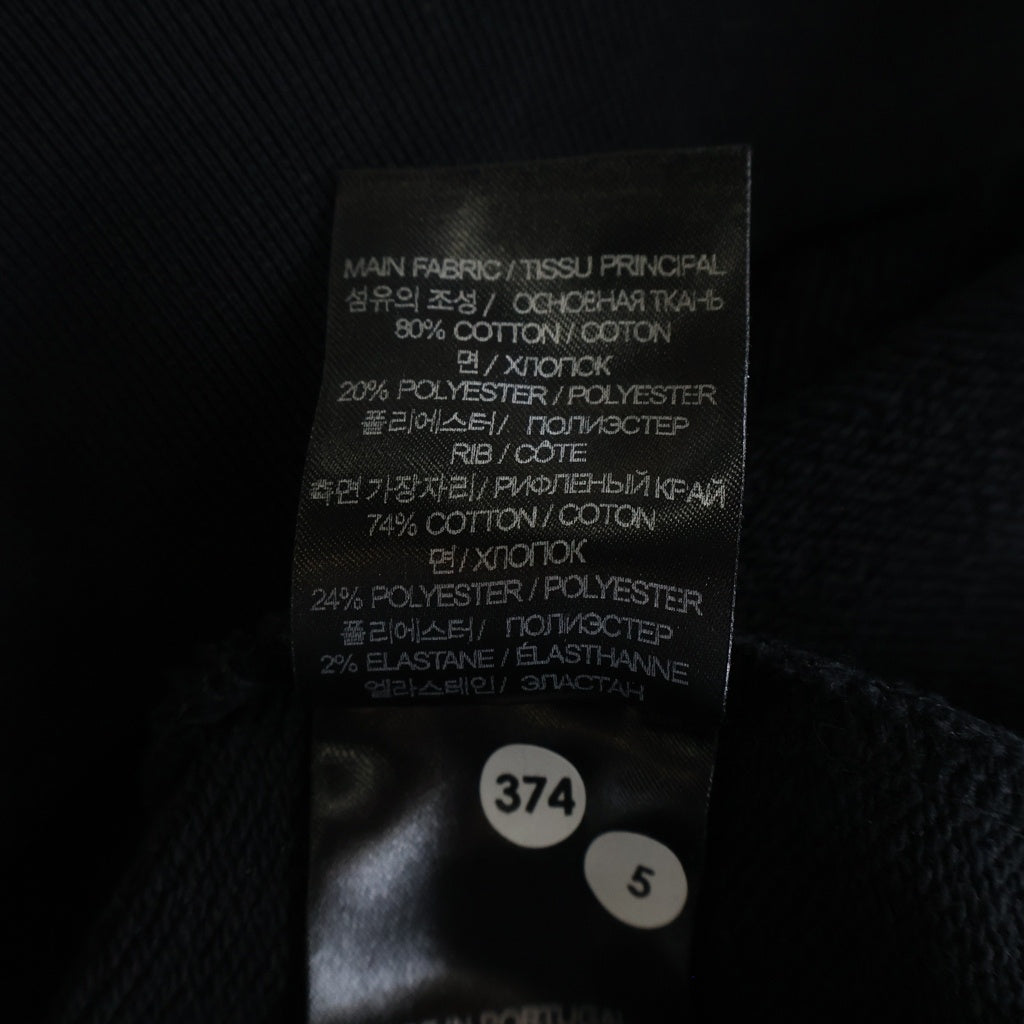 VETEMENTS(ヴェトモン) ロゴ刺繍 オーバーサイズ クルーネック スウェット ブラック