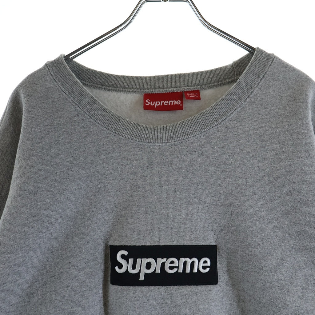 SUPREME(シュプリーム) 22AW Box Logo Crewneck ボックスロゴ クルーネック スウェット トレーナー グレー