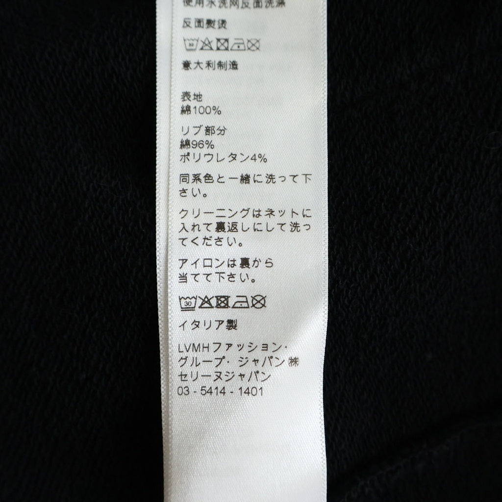 CELINE(セリーヌ) 22SS Oversized Cardigan In Cotton Fleece バックロゴ コットン カーディガン ブラック 2Y672670Q